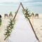 Triangle Arched Backdrop Stand Party Background Rack Wood Frame Wedding Decor